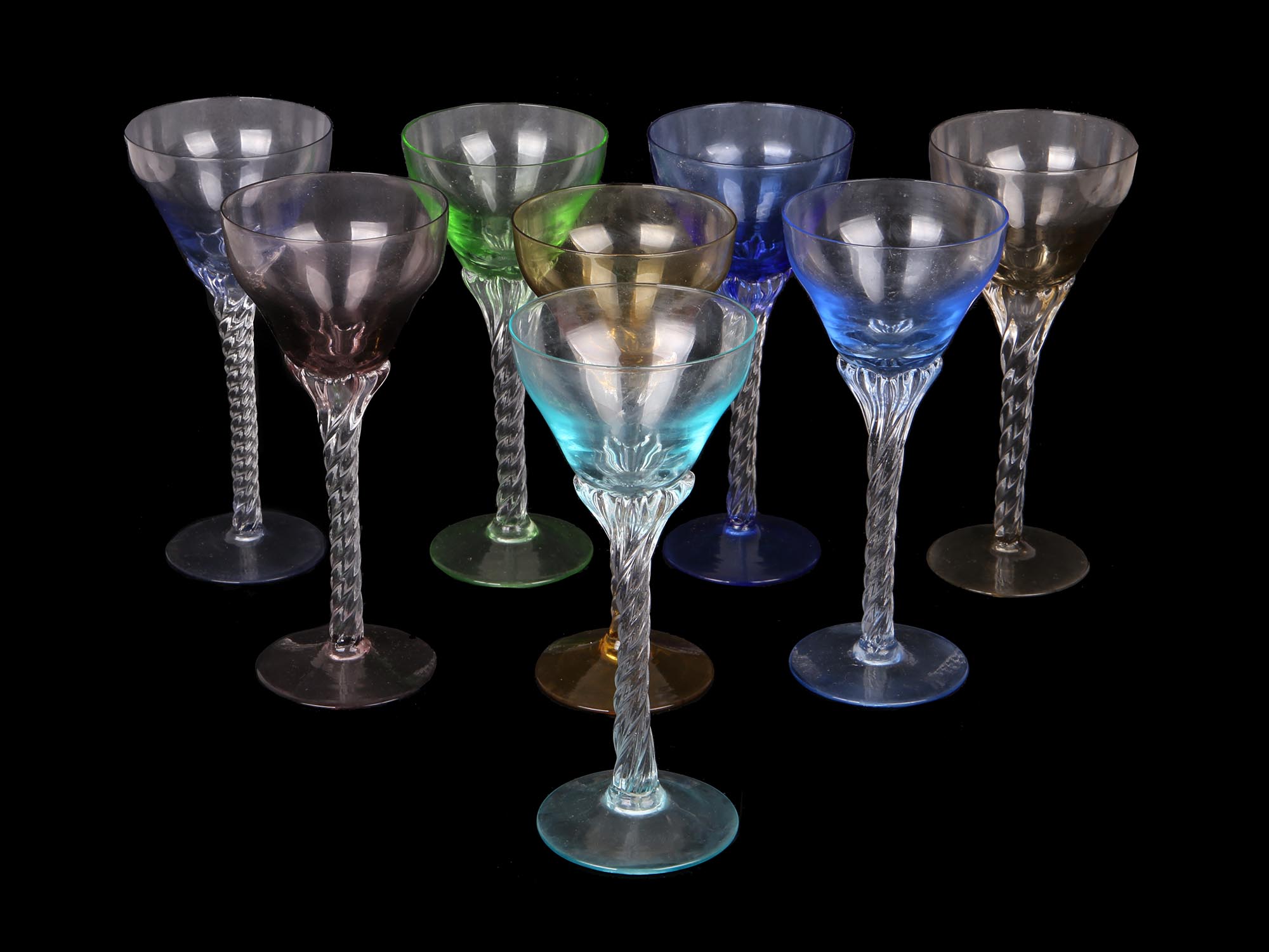 MID CENTURY HAND BLOWN TABLEWARE GLASSES, BLEFELD PIC-7